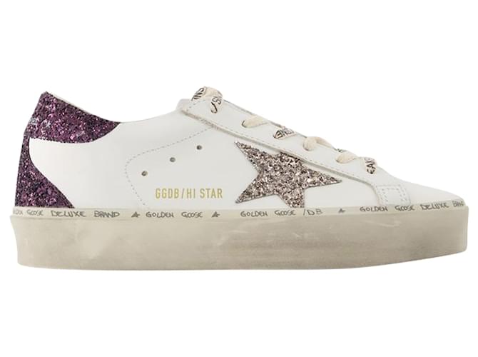 Hi Star Sneakers - Golden Goose Deluxe Brand - Leather - White Pony-style calfskin  ref.1355141